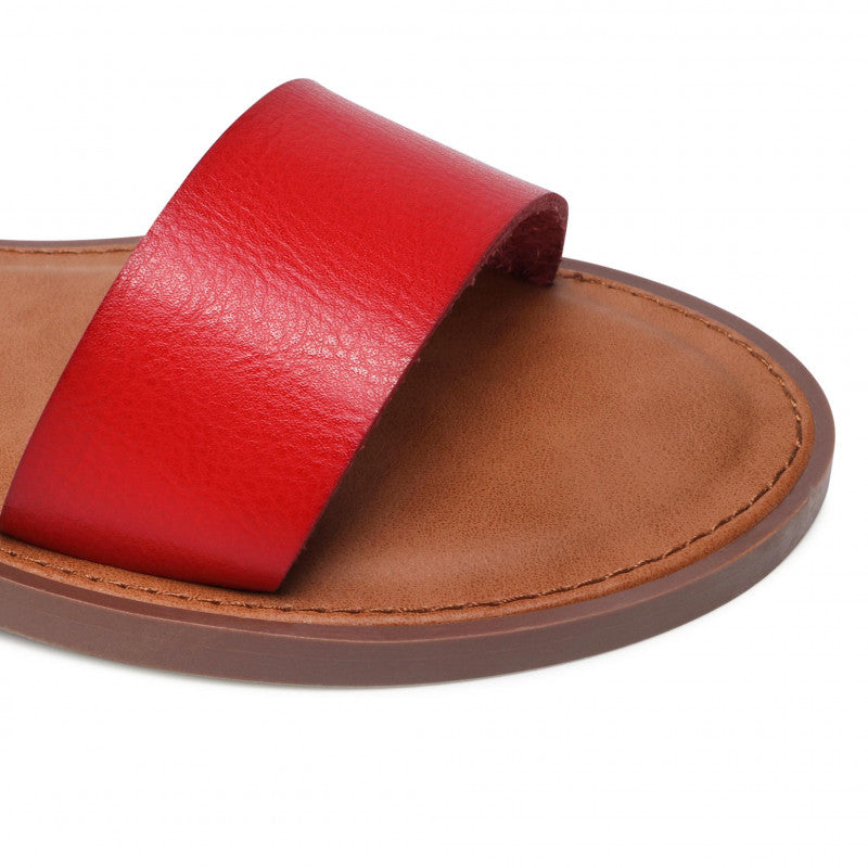 Refresh - Red Flat Sandals