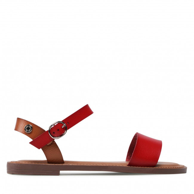 Refresh - Red Flat Sandals