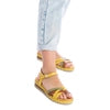 Yellow sandals by Refresh