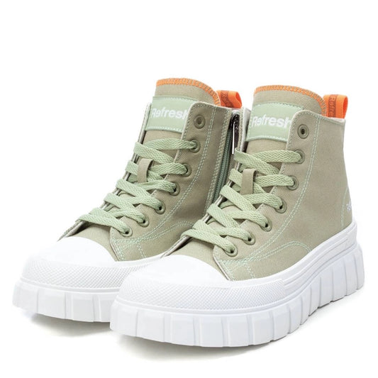 REFRESH - HIGH TOP IN GREEN WITH ORANGE