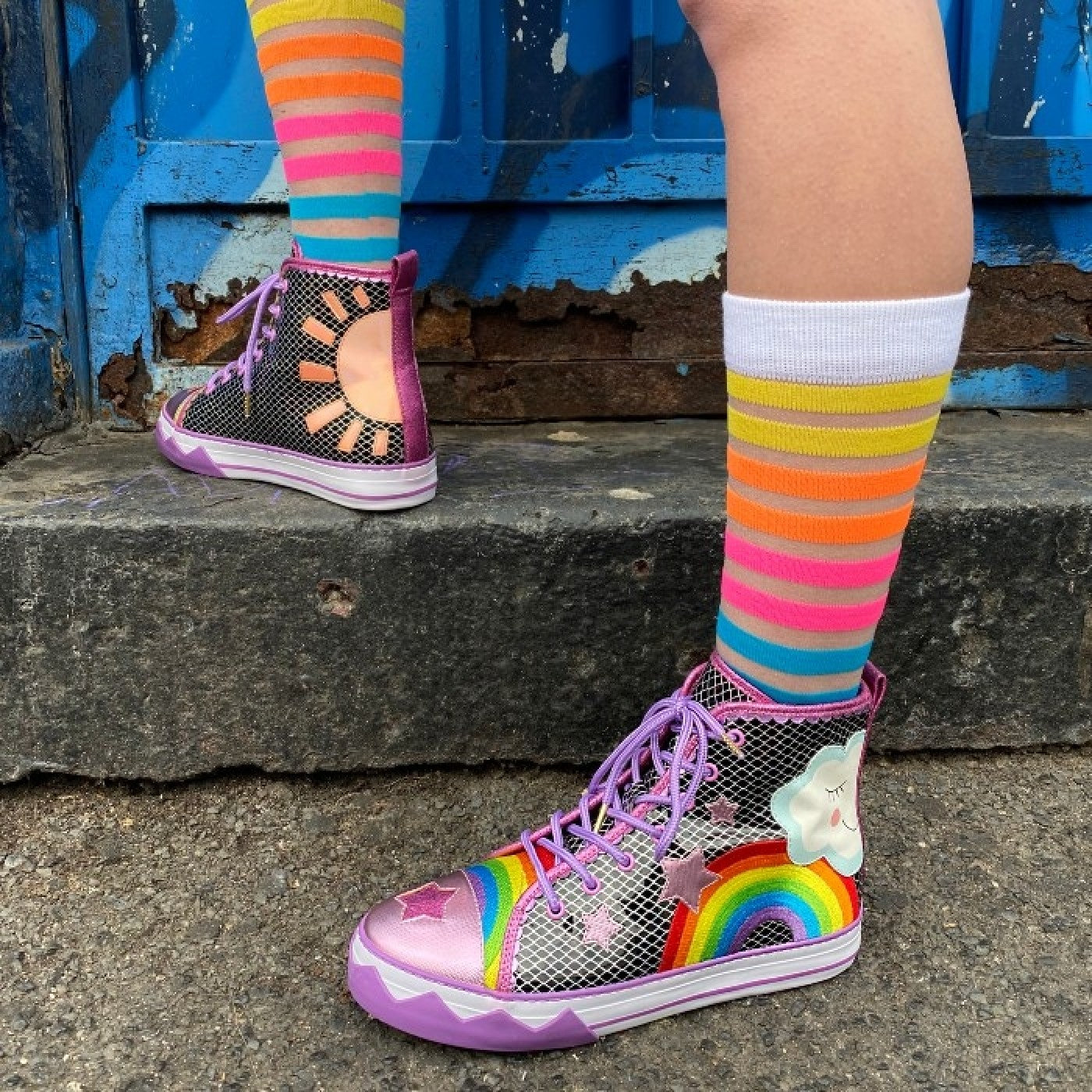Irregular Choice - It's Always Sunny Black/Purple