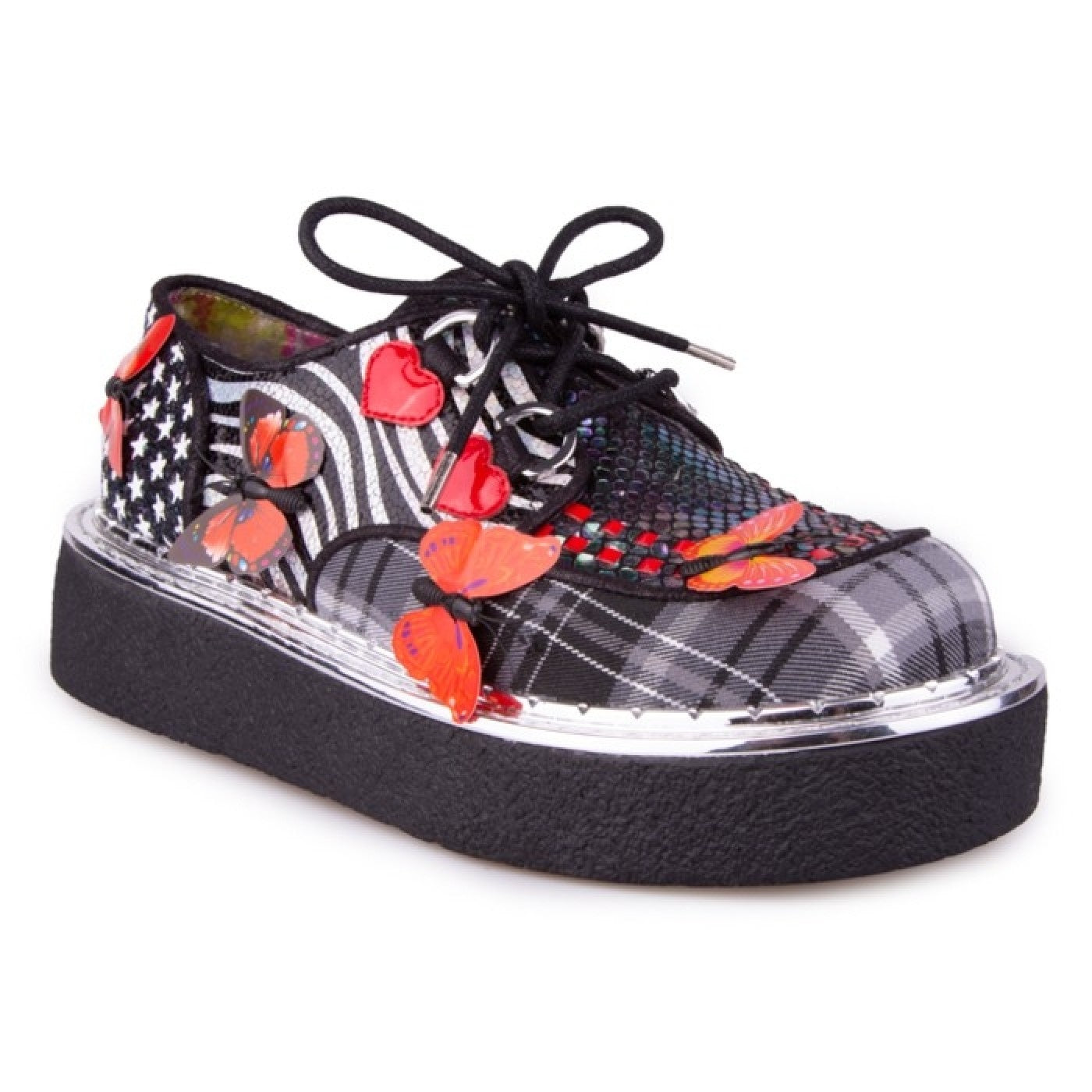 Irregular Choice Butterfly Bounce Black/Red