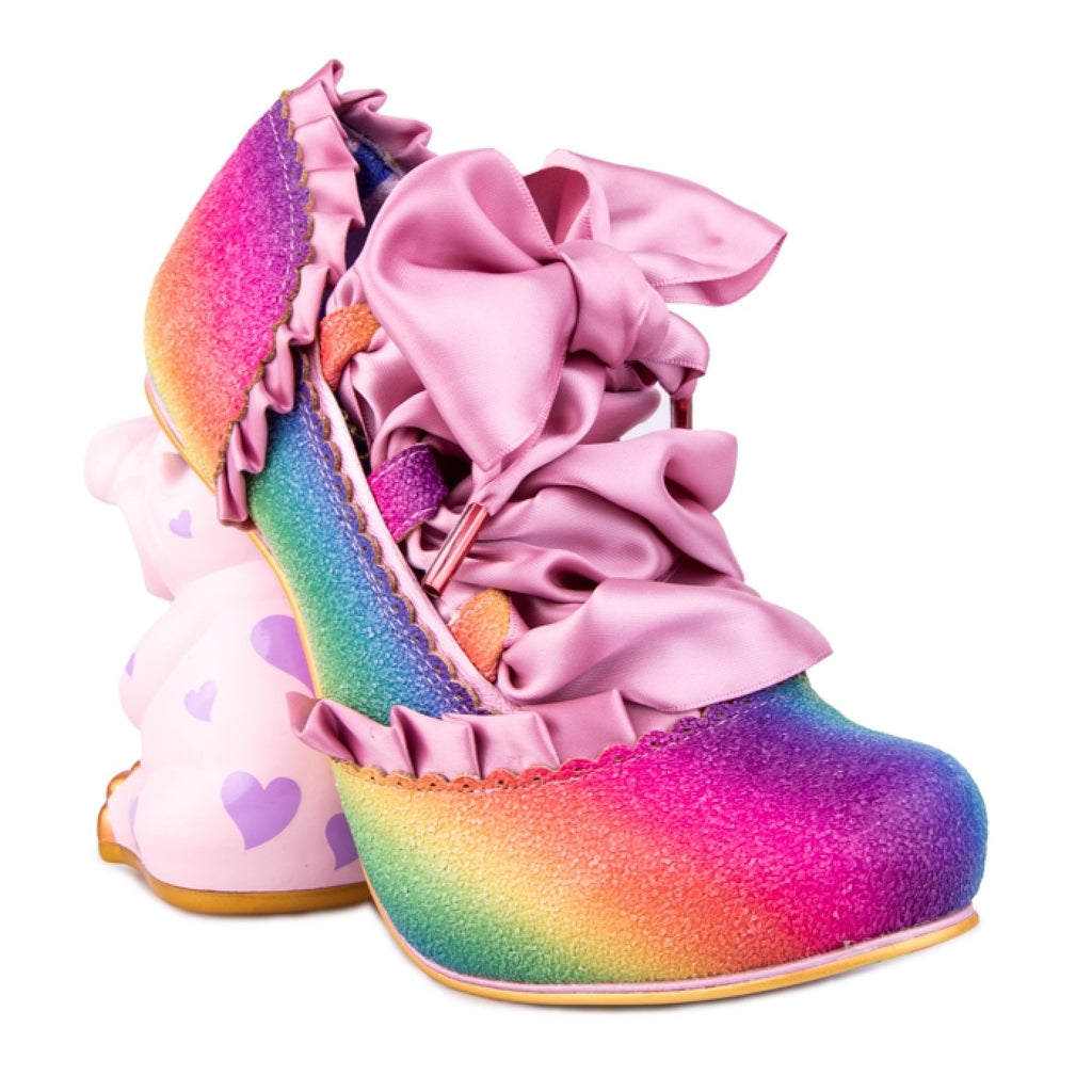 Irregular Choice Happy Hippo Pink Multi – Lilac & Lime St Ives
