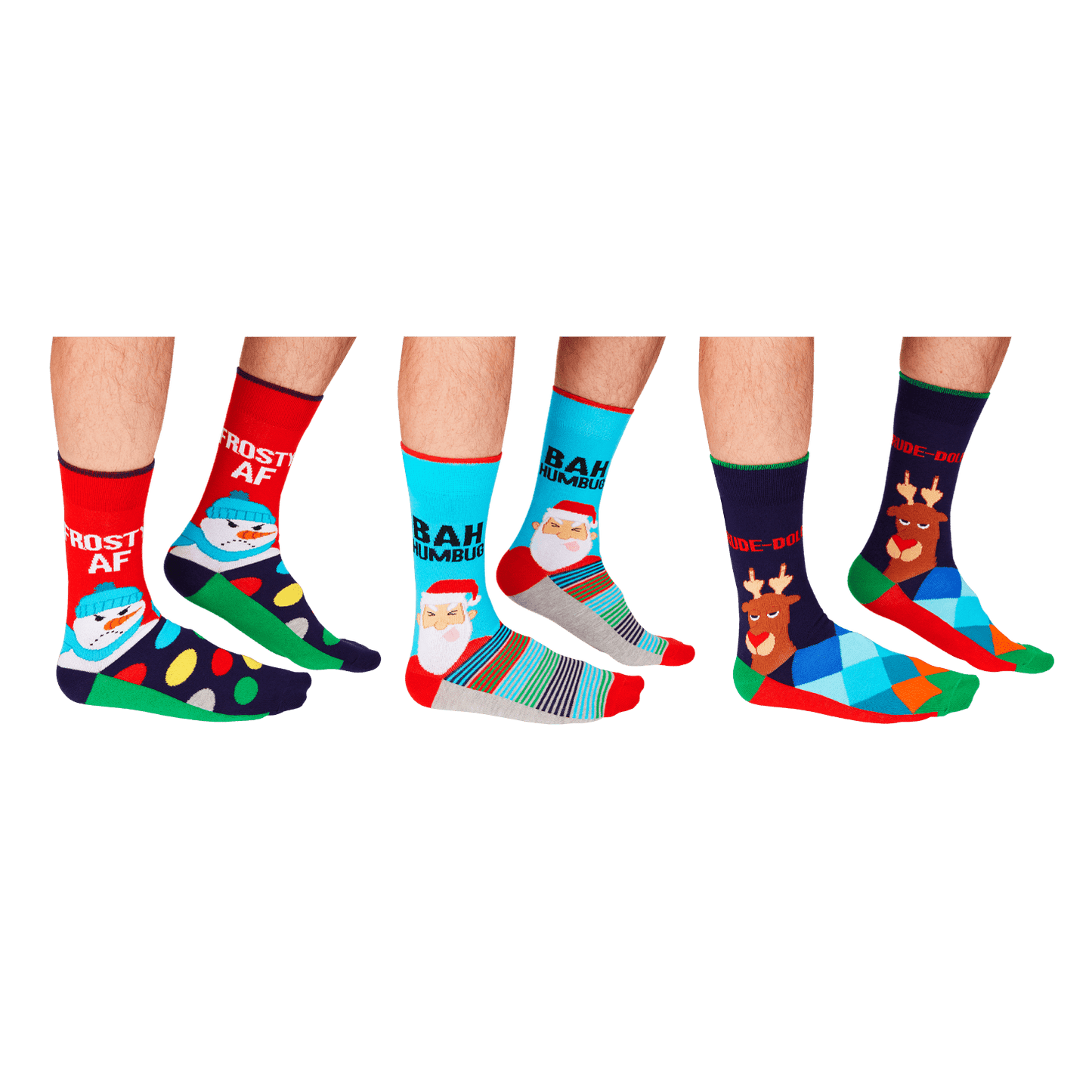 Cockney Spaniel - BAH HUMBUG Christmas Socks