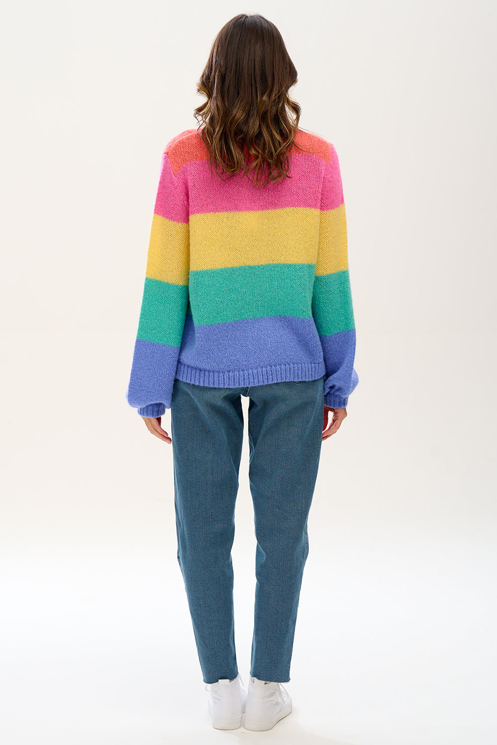 Essie Jumper - Multi, Rainbow Block Stripes