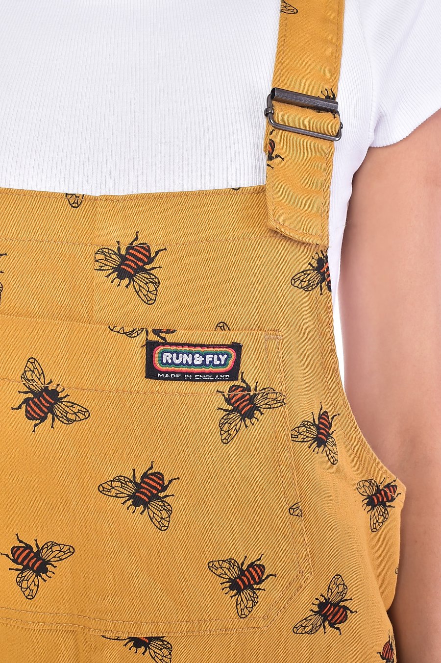 Bee Gold Twill Dungarees