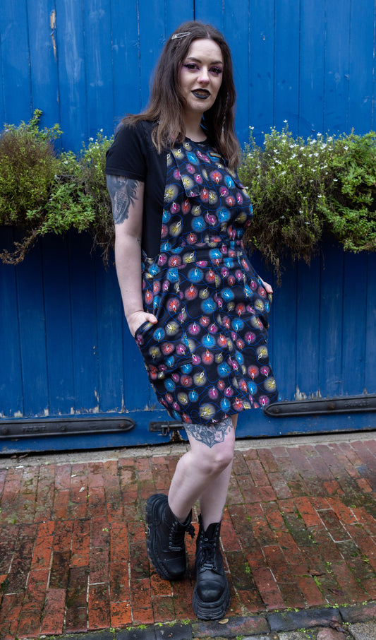 Festive: Run & Fly Fairy Lights Stretch Twill Pinafore Dress