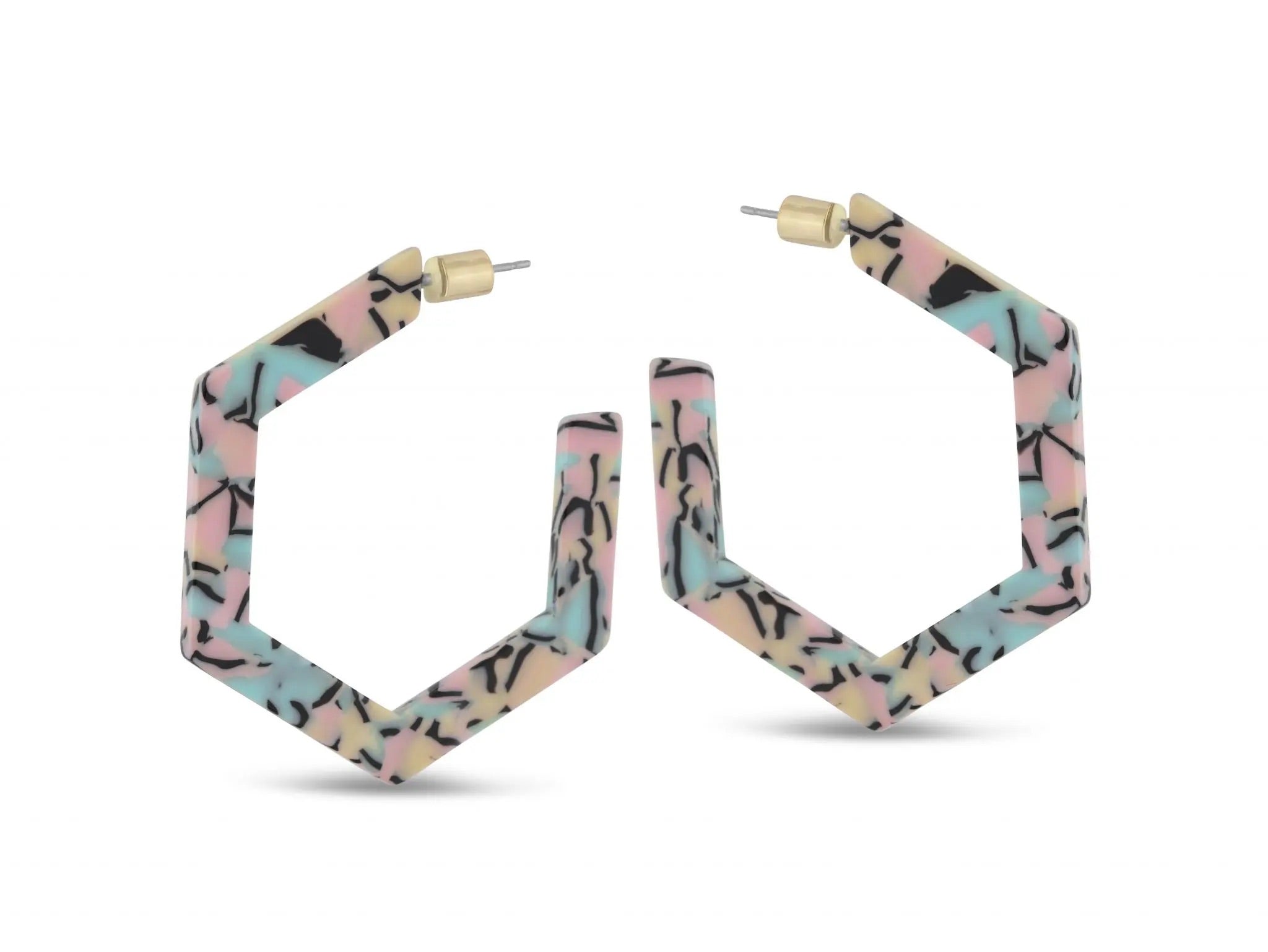 Multicolour pattern hoops