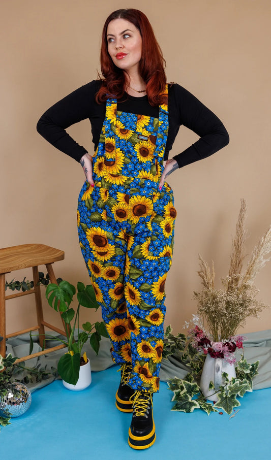 Run & Fly x Jen James Design Forget Me Not Charity Stretch Twill Dungarees