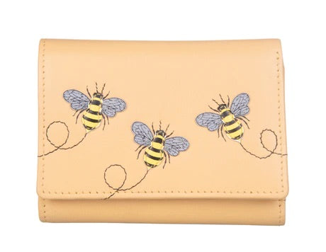 Suri Compact Tri Fold Purse Yellow