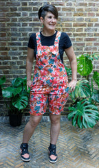 Tiger Lily Stretch Twill Dungaree Shorts