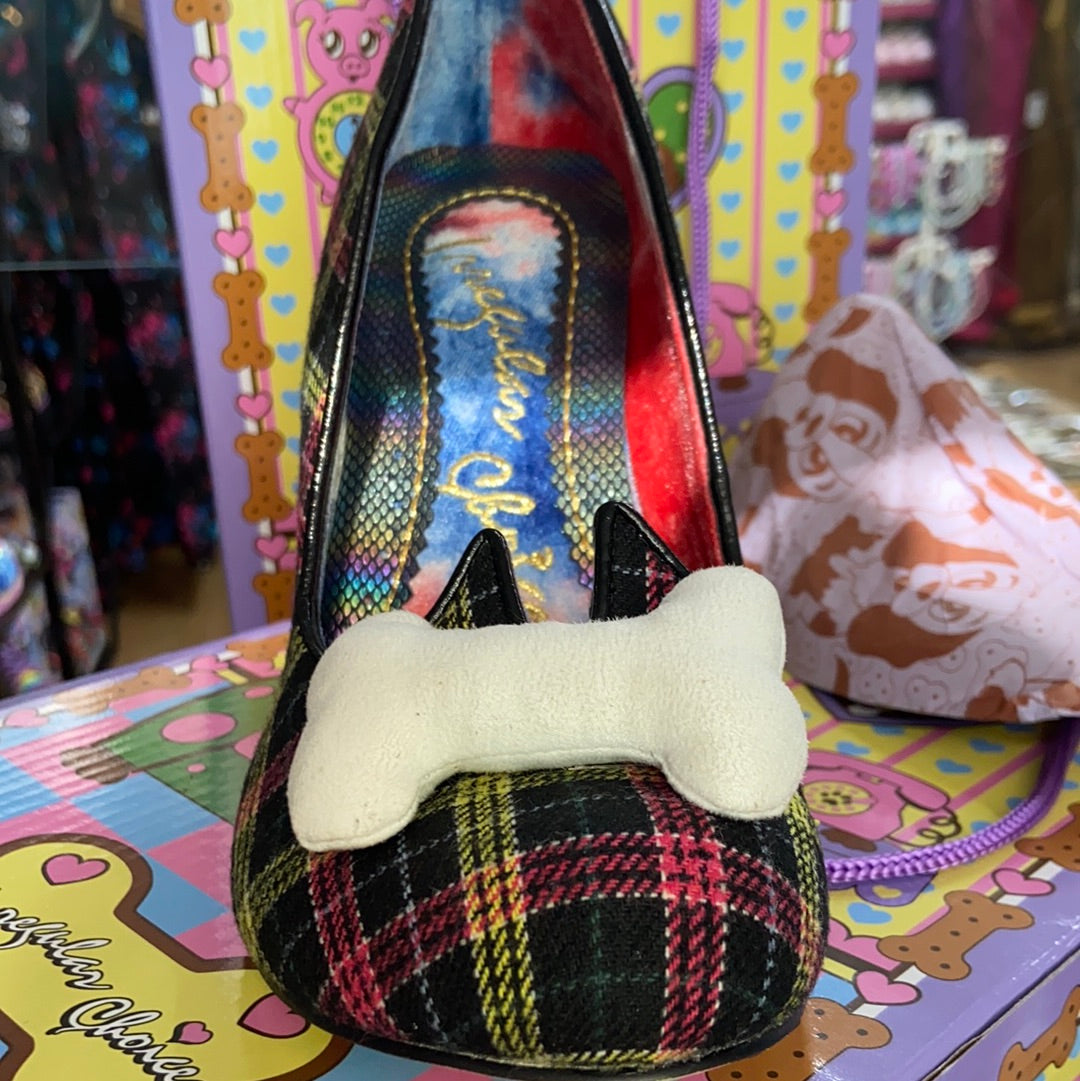 Irregular Choice - It's All Pawsible - Black/yellow/Red