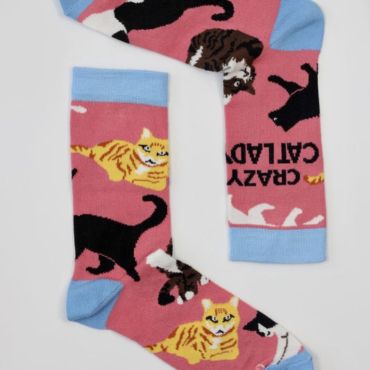 Sock Therapy ‘crazy cat lady’ women’s bamboo socks