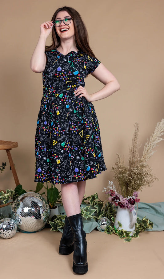 School of Science Belted Tea Dress with Pockets
