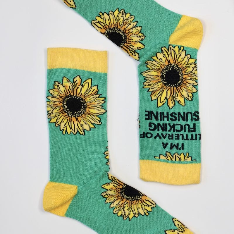 I'm a little ‘Ray of F——ing sunshine’ women’s bamboo socks