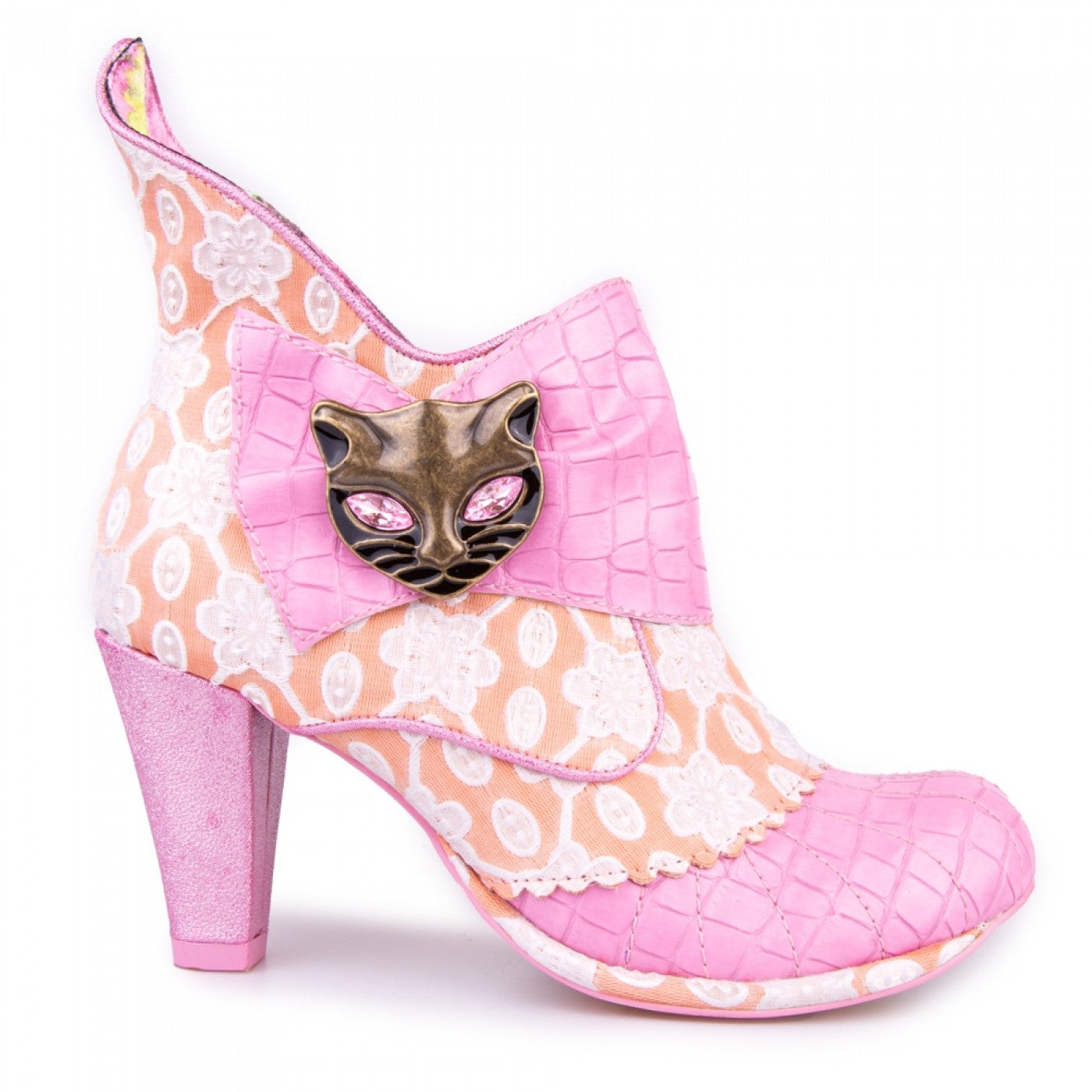 Irregular Choice Miaow Pink and Orange