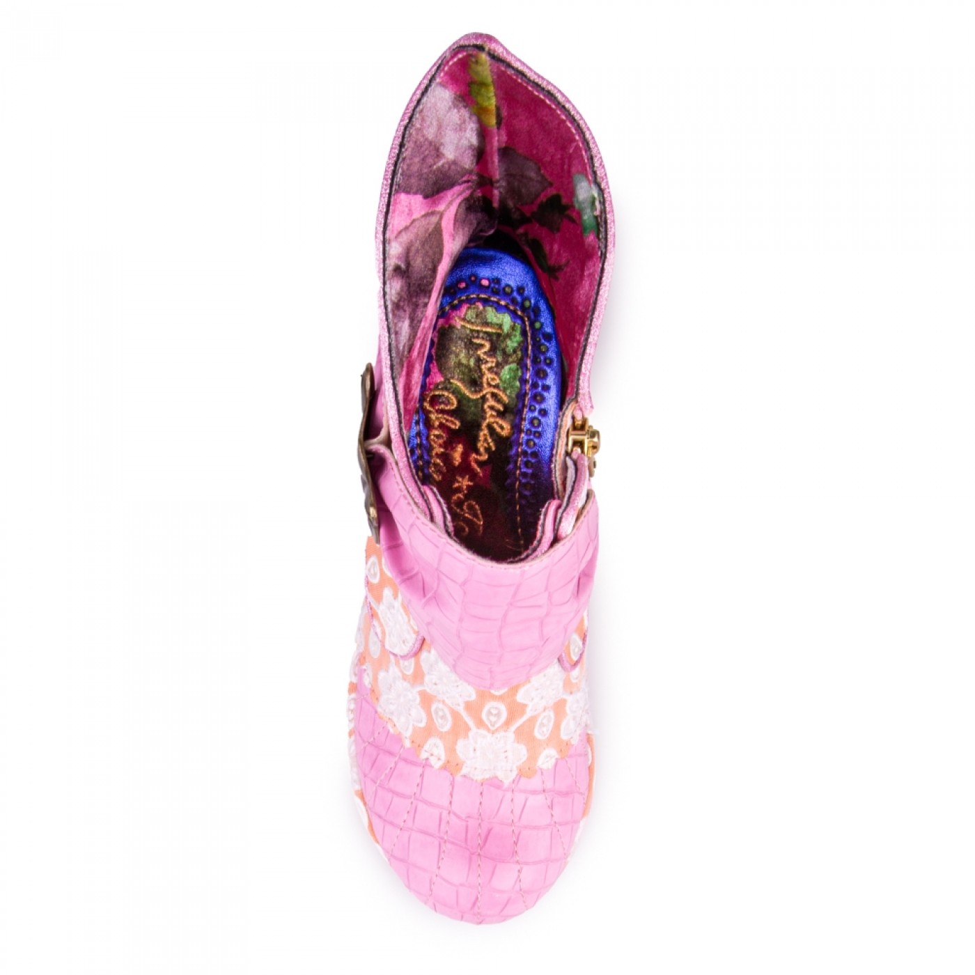Irregular Choice Miaow Pink and Orange