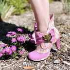 Irregular Choice Miaow Pink and Orange
