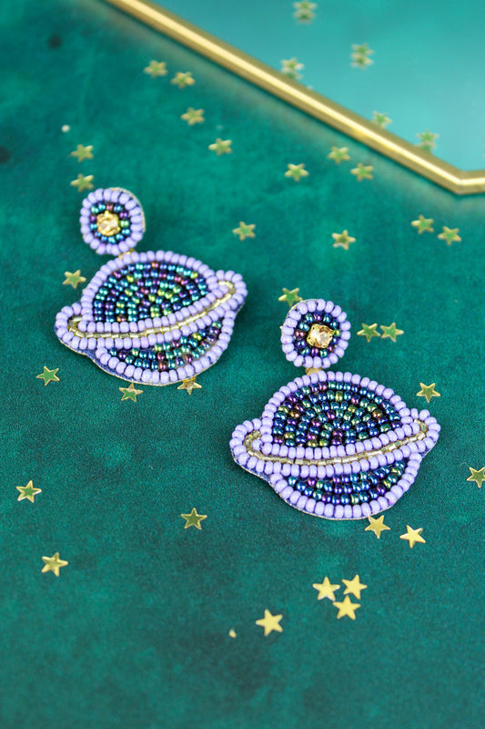 Planet Beaded Earrings