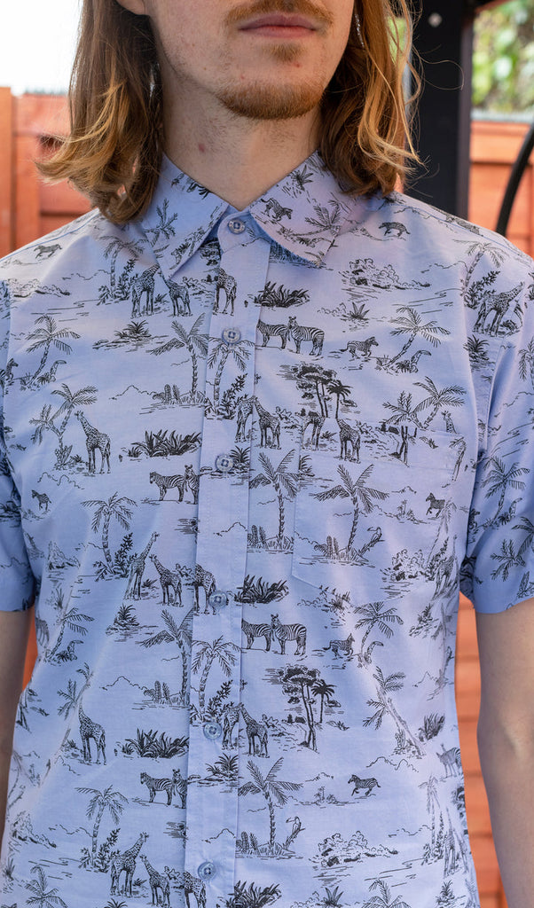 Mens safari clearance shirt short sleeve